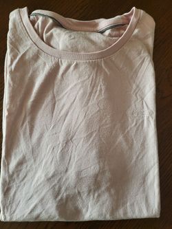 👕 Woman's Klein Pima Cotton Pink Embroidered Logo T-Shirt Size M