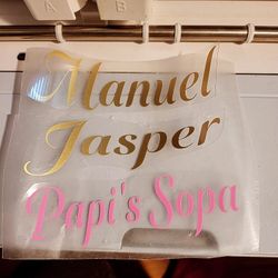 Iron On Names For Stockings Ect 