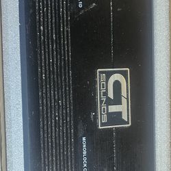 Ct sounds 700.1 monoblock amp