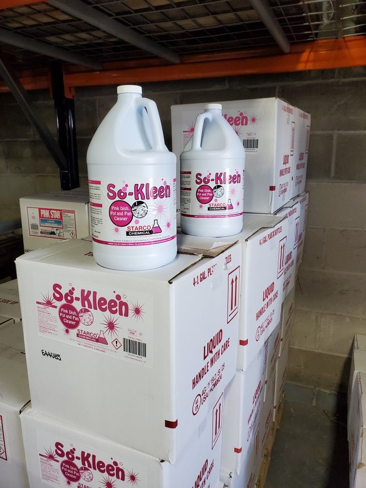 SO-KLEEN PINK POT & PAN CLEANER FOUR 1 GALLON PER CASE