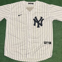 New York Yankees Aaron Judge Pinstripe White Jersey
