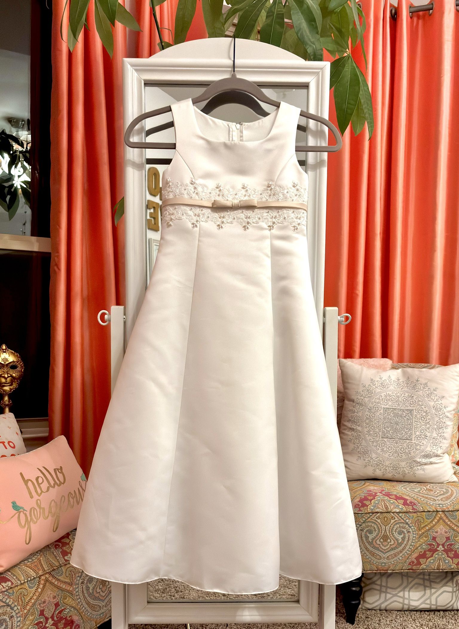 David's Bridal Flower Girl/Communion Dress Style 7635 Size 6