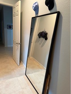 Living Spaces Full Length Mirror w. Black Frame