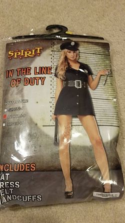 Womans cop halloween costume size medium
