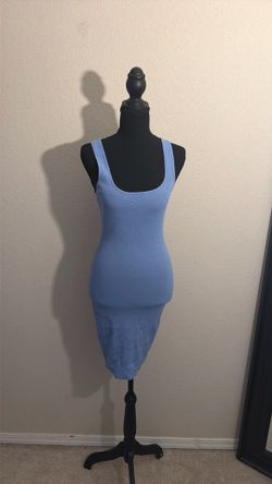 Baby blue midi dress