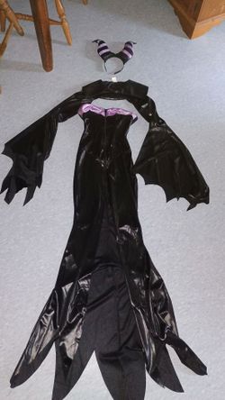 Maleficent Halloween Costume with Horns Headband