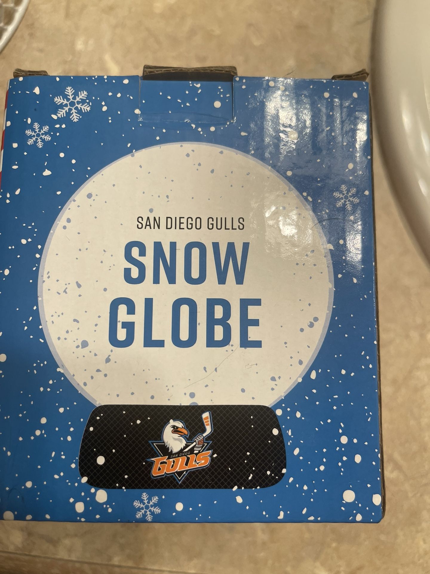 San Diego Gulls Snow Globe