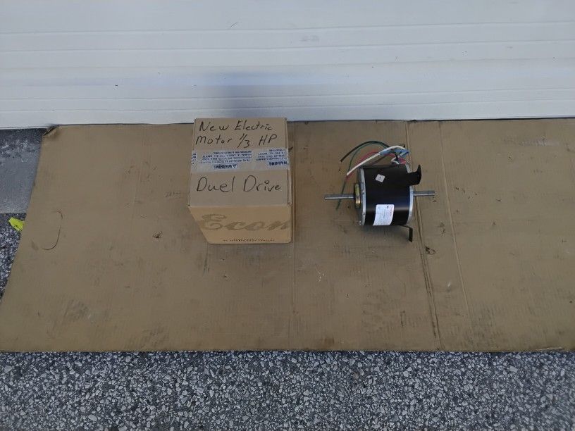 Brand New Electric Motor 1/2 HP and 230 Volts Dual Drive Shaft MEBSA IND. 