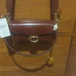 Coach Crossbody Burgundy New/ W Tags 