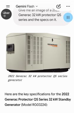2022 Generac Standby Generator