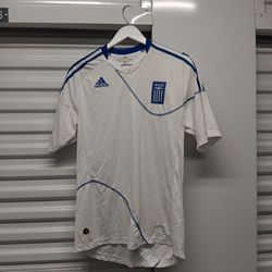 Adidas Greece 2010 World Cup Home Soccer Jersey Size Medium 