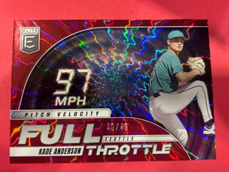 2026 Donruss Elite Kade Anderson Full Throttle Red Shimmer /49 #14 Mariners