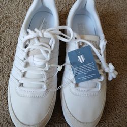 Womens White KSwiss Tennis Shoes Size 10