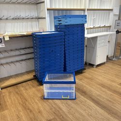 Stackable Knock Down Totes-Storage Containers 