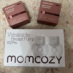MomCozy Wearable Double Breast Pump S12 Pro with Two Sets of Extra Parts