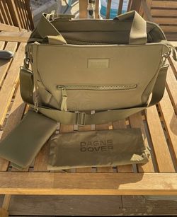 Dagne Dover Large Wade Diaper Tote - Dark Moss