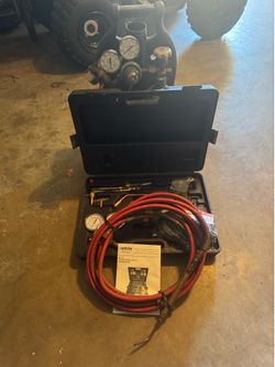 Brazing and cutting tank and hose kit.