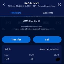 Bad Bunny Tickets Most Wanted Tour