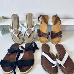4 Pair of Sandals - Size 8-8.5 - 2nd Batch