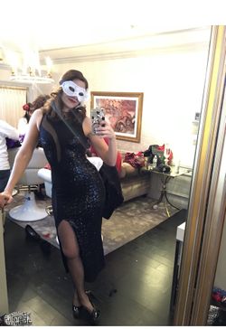 ASOS Sequin Black Dress Size 4