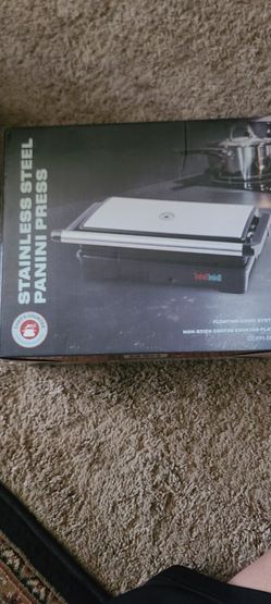 New Stainless Steel Panini Press