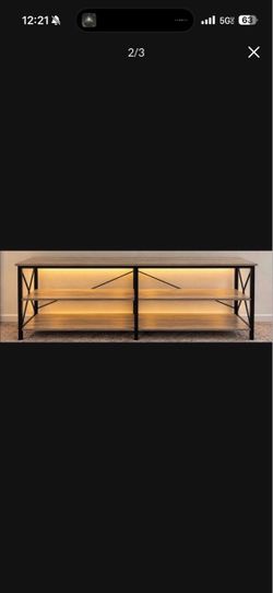 TV Stand / Entertainment Center with LED Lights & Remote