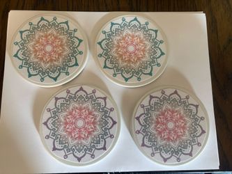 Flower And Shell Table Coasters