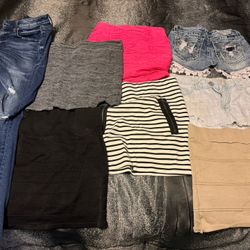 Womens Skirts, Shorts, Jeans.  Size 25/26. All For $10