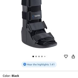 United Ortho Air Cam Walker Fracture Boot, Medium, Black