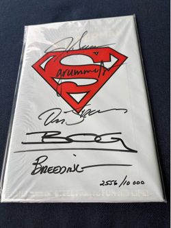 Signed edition of Adventures of Superman #500
