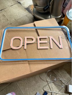 Neon open sign