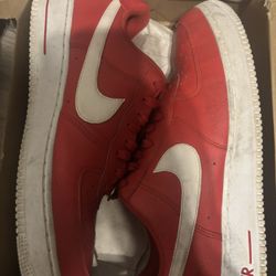 Used Red Air Force 1s 