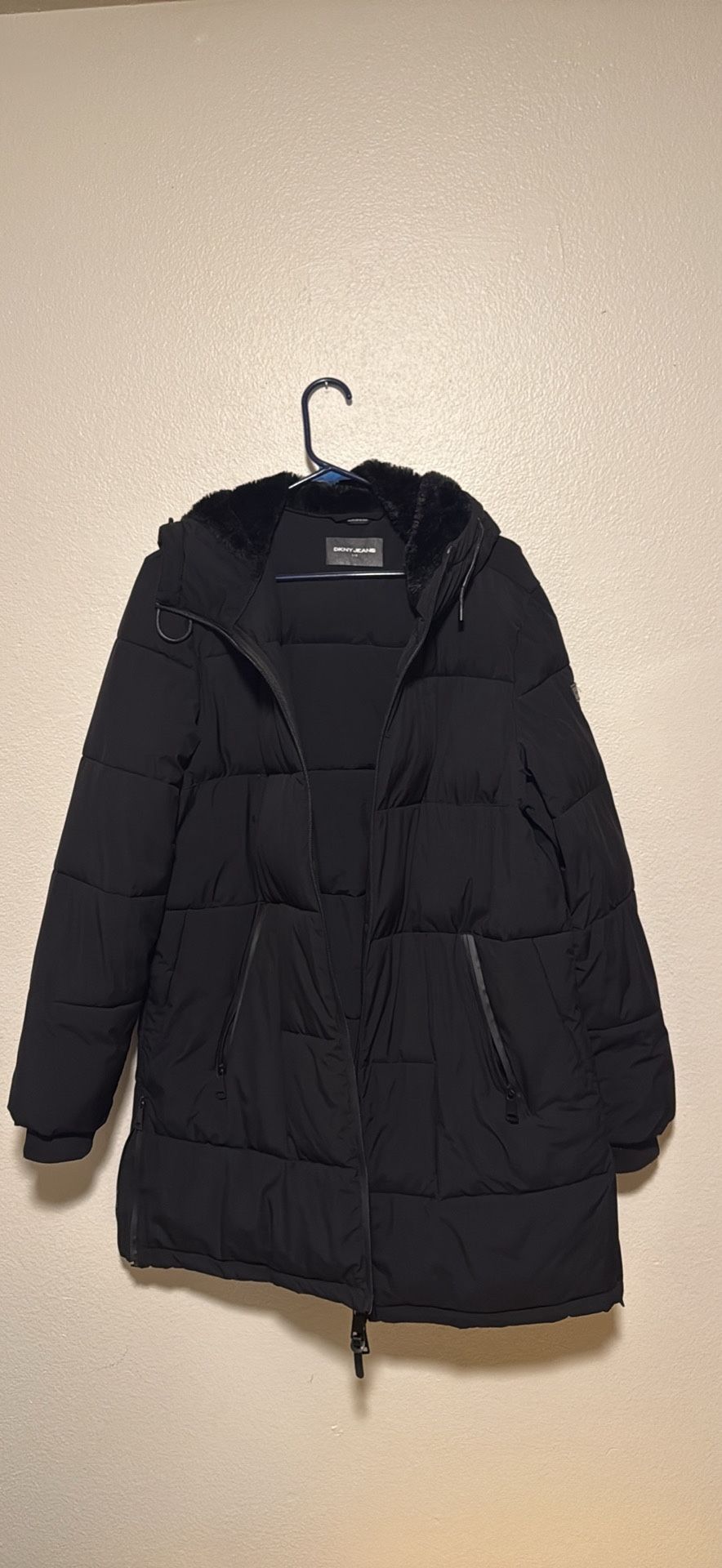 DKNY Jeans Winter Jacket Long Size Large