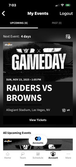Raiders vs Browns