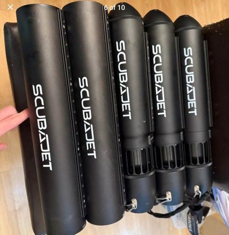 3 Scuba Jet Pros W/Paddle Board Attachments And Accessories