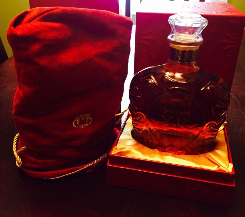 Discontinued Crown Royal XR Red Waterloo (box, bottle and bag)