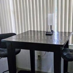 Real Wood High Table. No Stools 