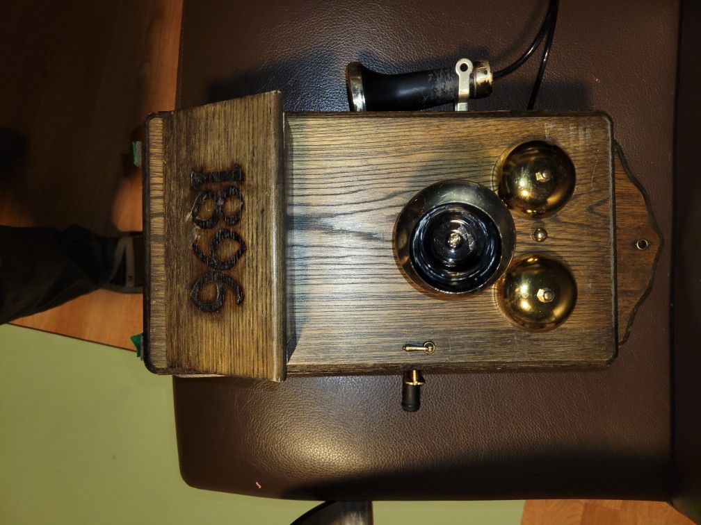 1896 Japanese Faux Phone Hidden Bar. Complete And Original.