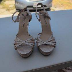 Rose Gold Heels Size 10
