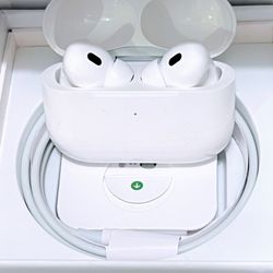 Apple AirPods Pro 2 Wireless Earbuds, Active Noise Cancellation, Hearing Aid Feature, Bluetooth Headphones, Transparency, Personalized Spatial Audio, 