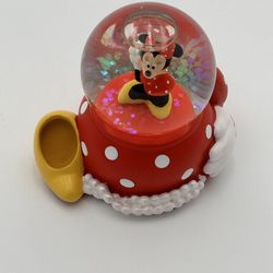 Disney Minnie And Mickey Mouse Mini Snow Globes Lot Of 3
