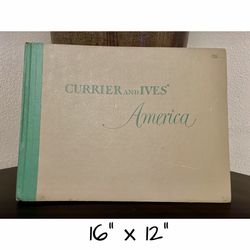 Large CURRIER & IVES “AMERICA” Book