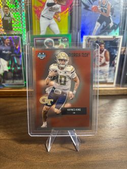 Haynes King Bowman Chrome Georgia Tech Football Card