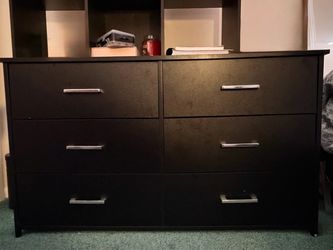 Black 6-Drawer Dresser - Great Condition