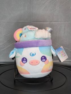 Cuddle Barn PlushGoals Planet: Lil Series Rainbow Skies Mooshake (Scented)