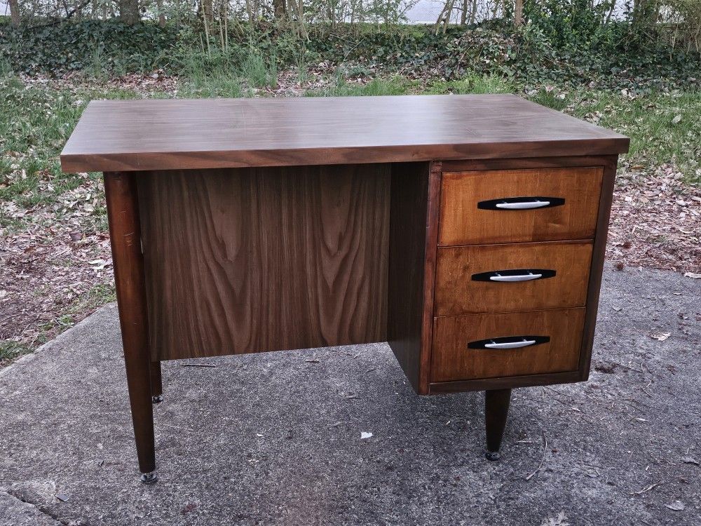 Small Mid-century Modern Wood Desk
