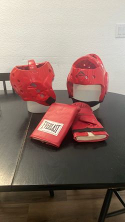 Karate Boxing Sparring.