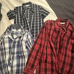 3 Dressing Shirts For Boy Size L 13/14 Yrs New - No Tags 