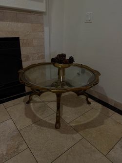 Vintage Gold Coffee Table