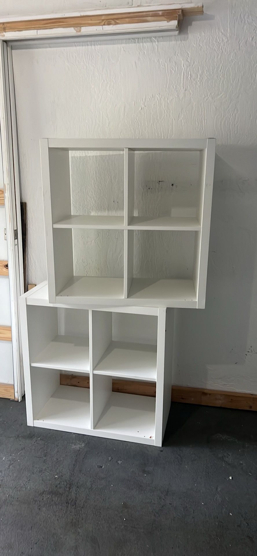 Free - 2 White Bookcases